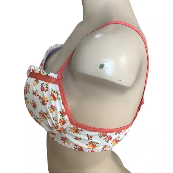 Massam Floral Padded Underwire Bra Made in Brazil New with Tags - Picture 6 of 8